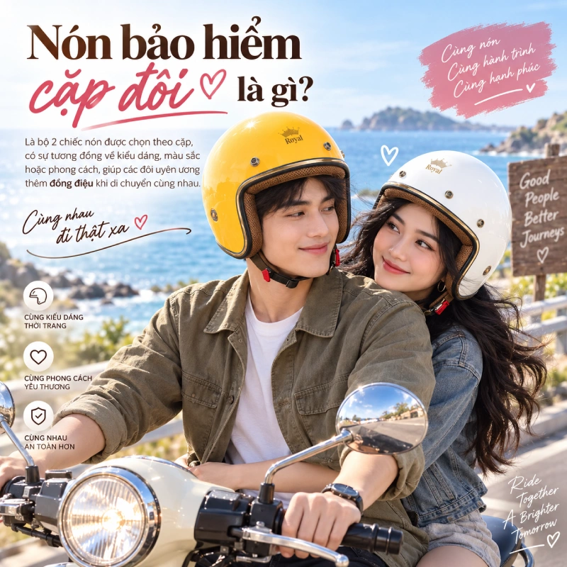 Nón bảo hiểm cặp đôi là cách gọi những bộ 2 chiếc nón bảo hiểm được thiết kế hoặc lựa chọn theo cặp, có sự tương đồng về kiểu dáng, màu sắc, họa tiết hoặc phong cách