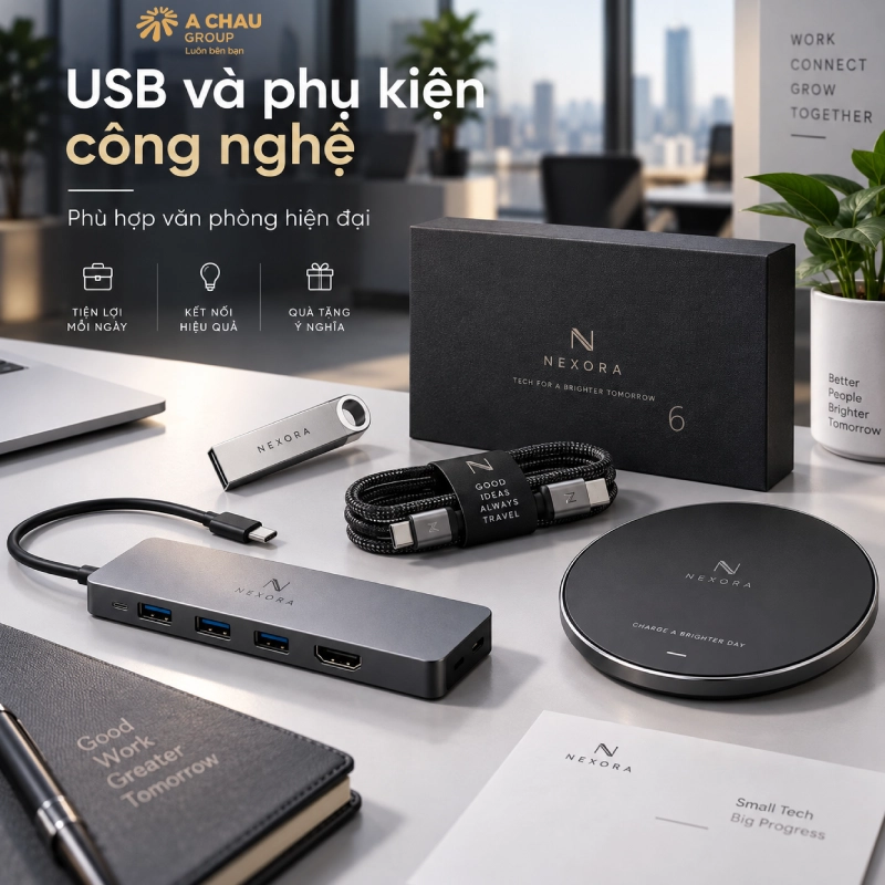 30 món quà khai trương văn phòng mới phồn thịnh phát tài lộc 28 Nên tặng USB và phụ kiện công nghệ
