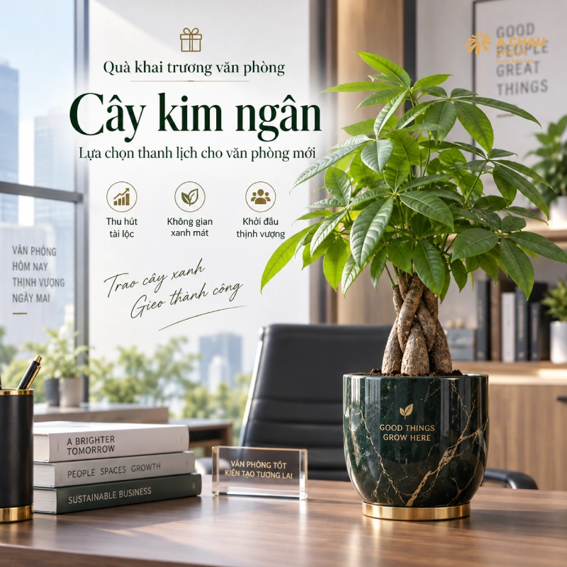 30 món quà khai trương văn phòng mới phồn thịnh phát tài lộc 8 Tặng cây kim ngân