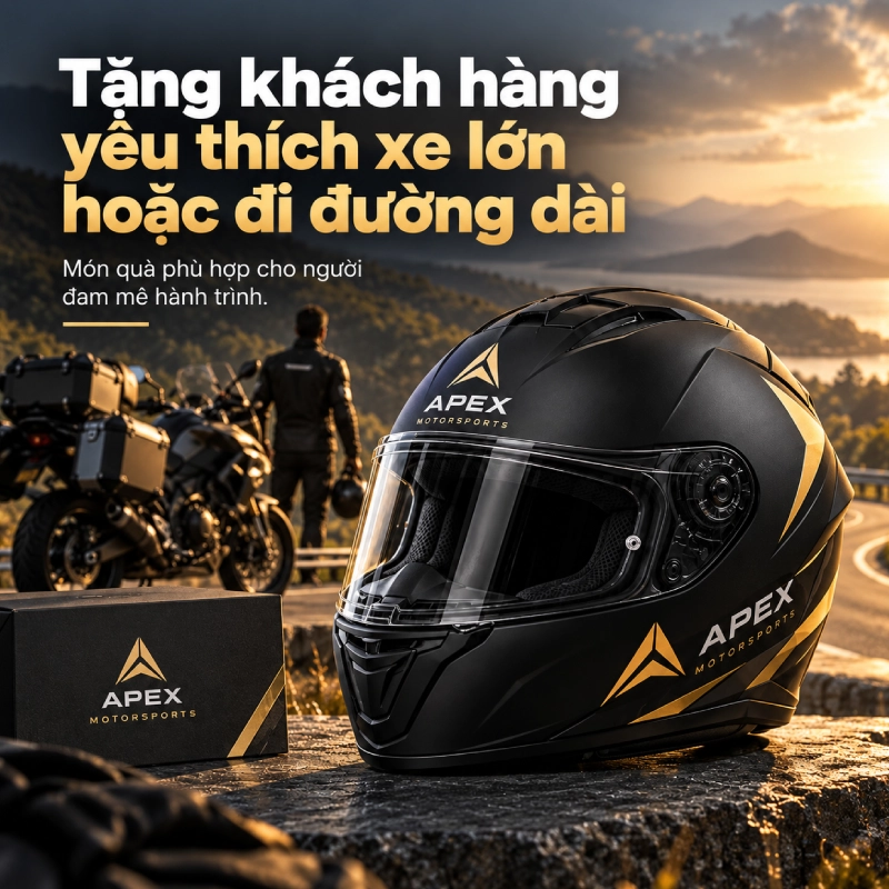 Tặng khách hàng yêu thích xe phân khối lớn hoặc đi đường dài