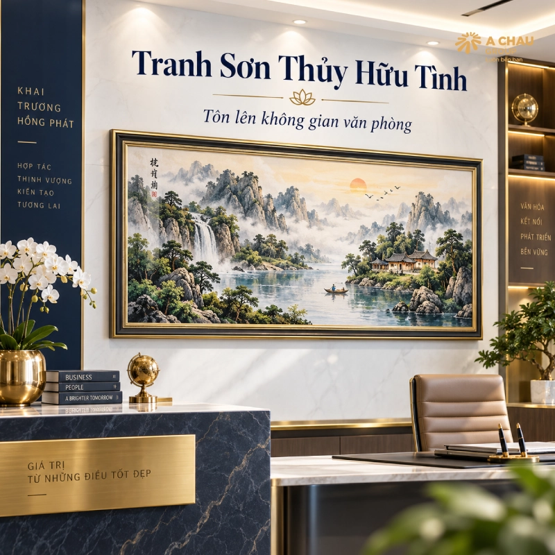 30 món quà khai trương văn phòng mới phồn thịnh phát tài lộc 12 Tặng Tranh phong thủy