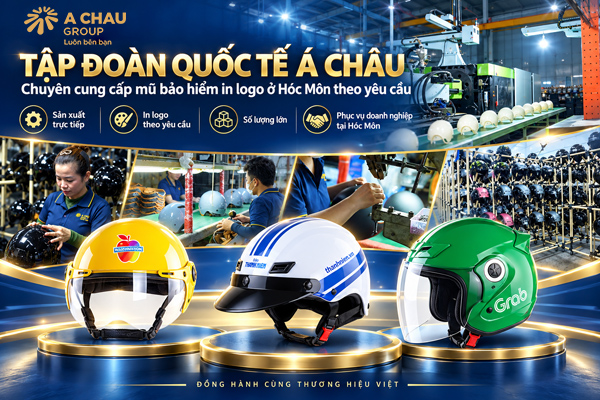 Chuyên cung cấp mũ bảo hiểm in logo ở Hóc Môn theo yêu cầu